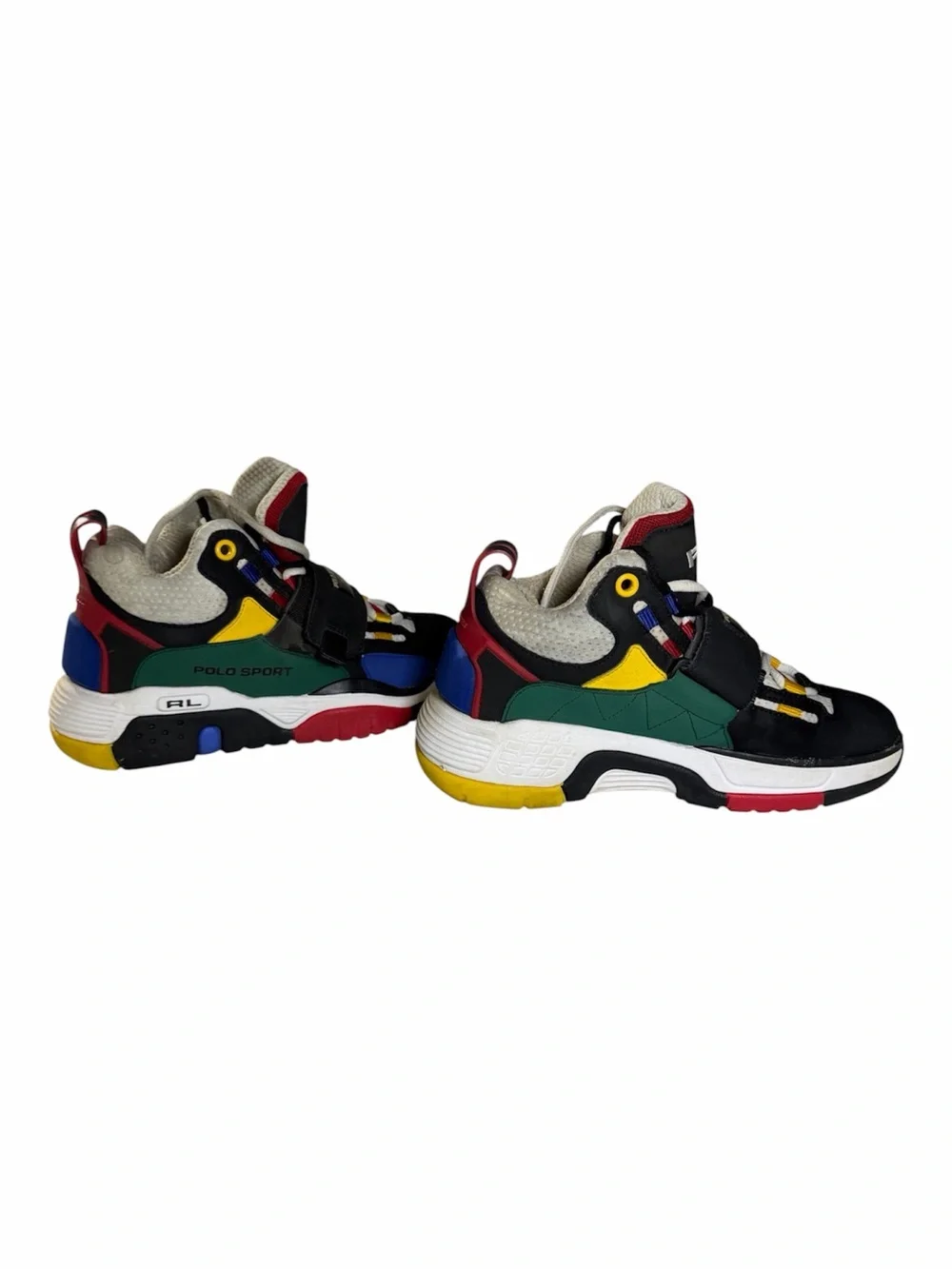Polo Ralph Lauren Polo Sport PS100 High Top Multi Color Block Sneaker Boy/Mens 6